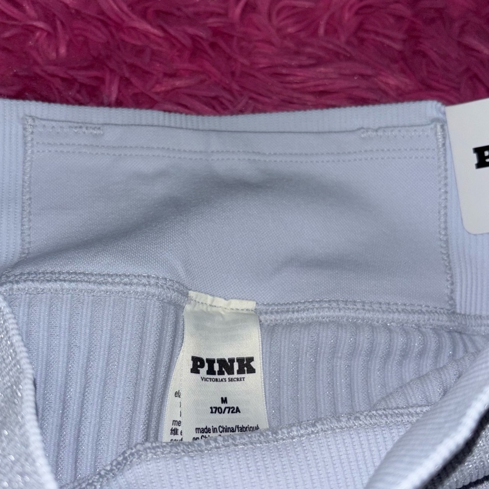 PINK Seamless Shimmer Mini Skirt Women Size Medium - Picture 7 of 12